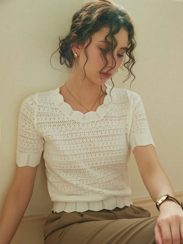 Top SHEIN, alb