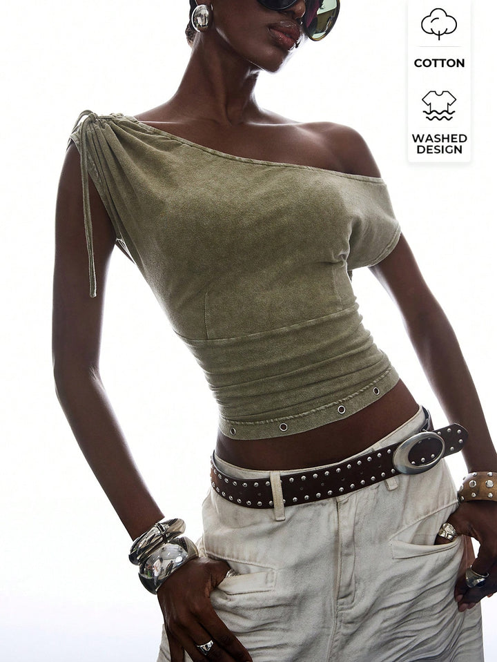 Top SHEIN, verde