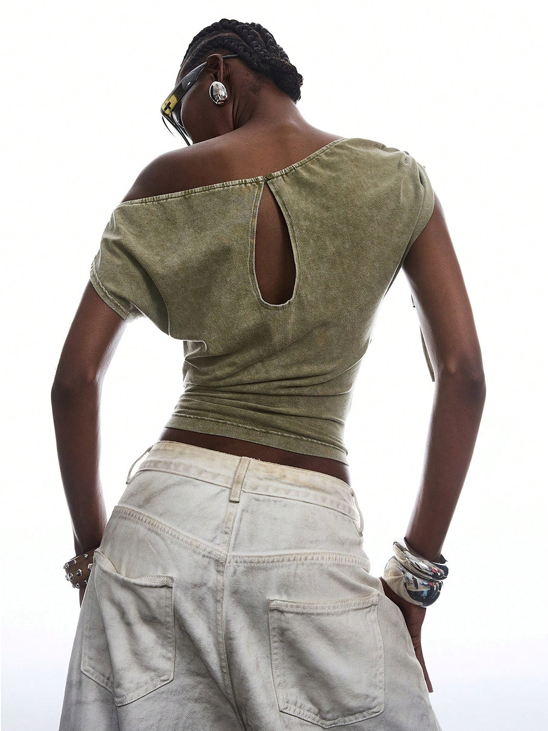 Top SHEIN, verde