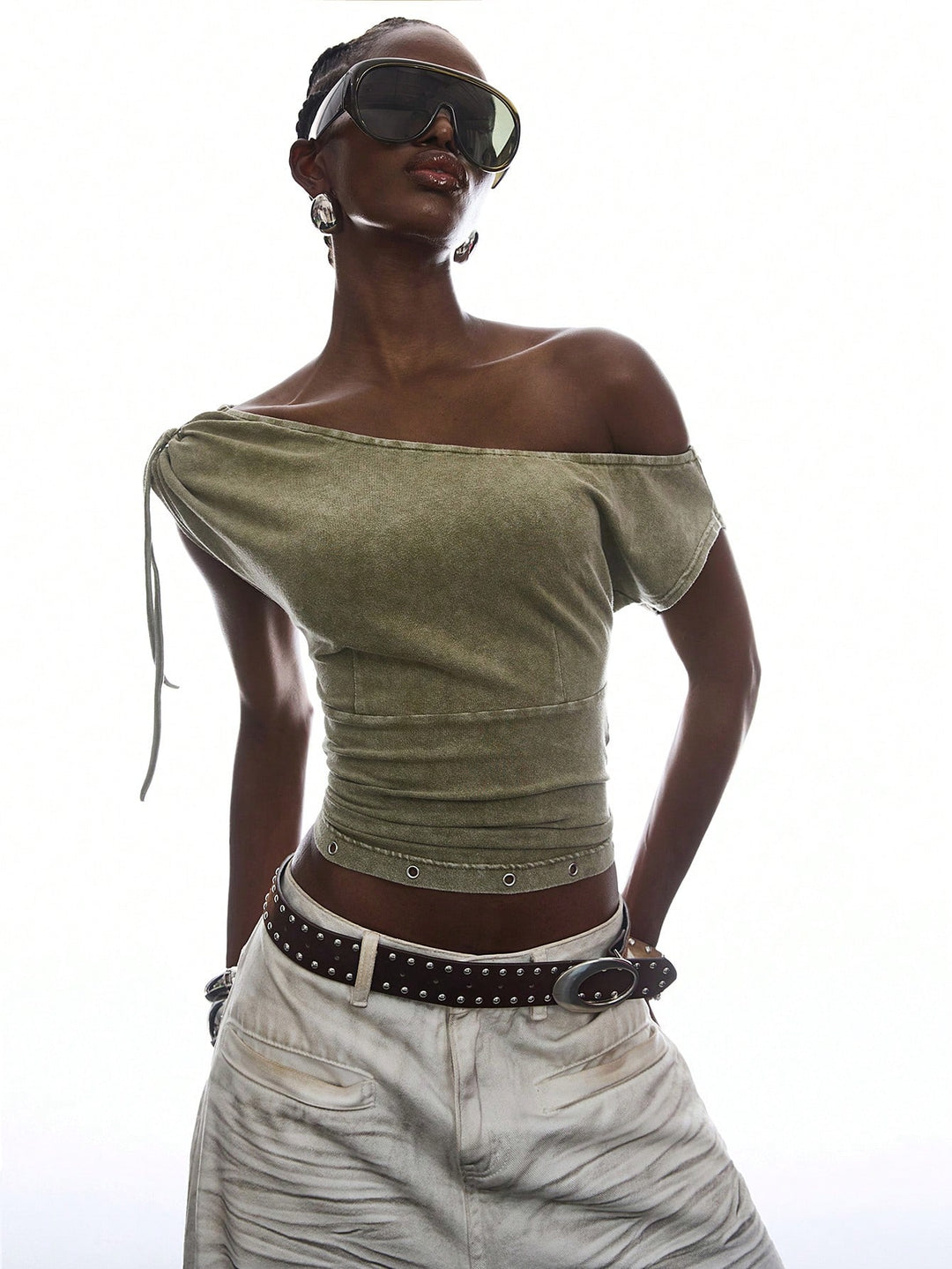 Top SHEIN, verde