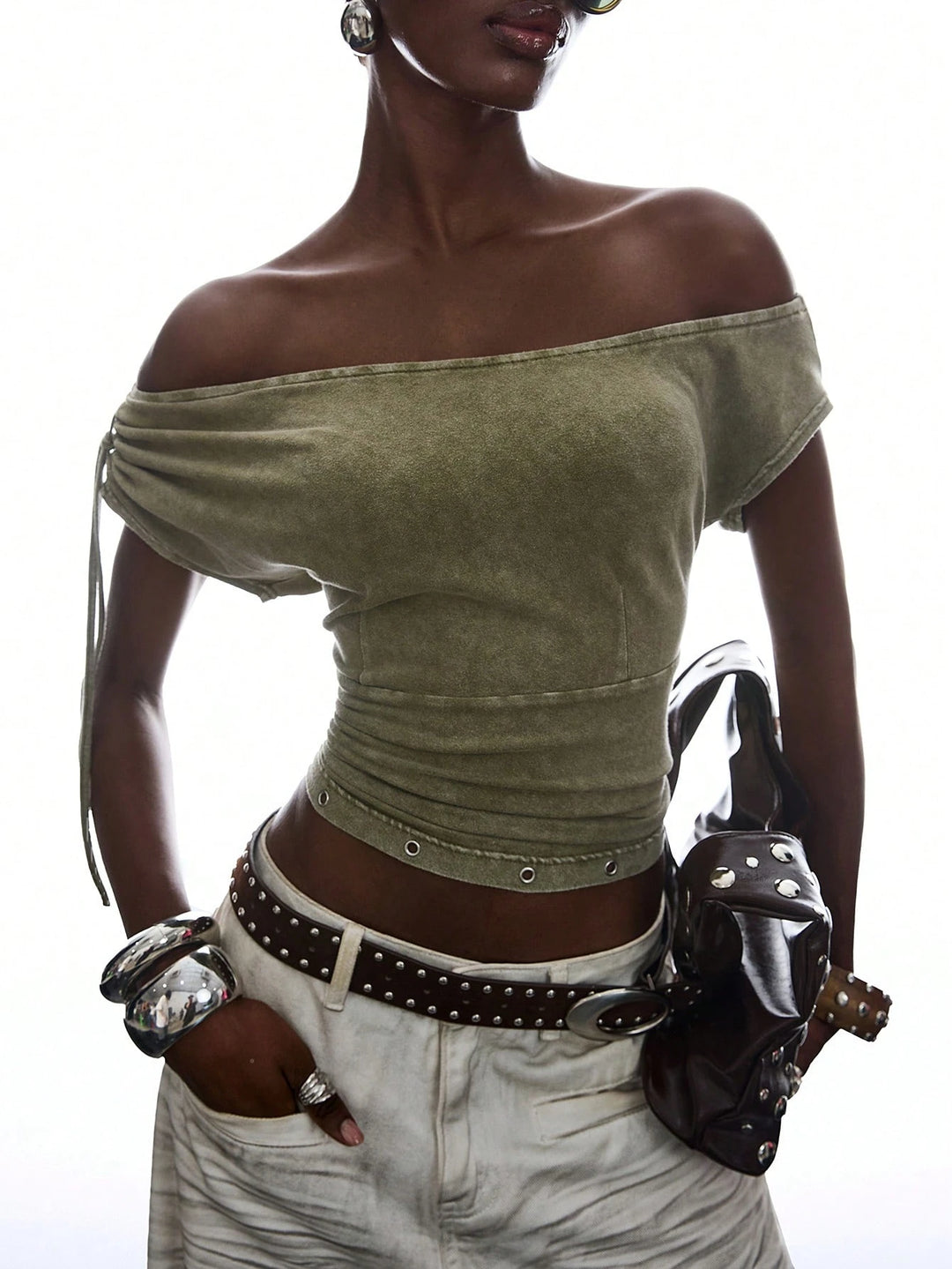 Top SHEIN, verde