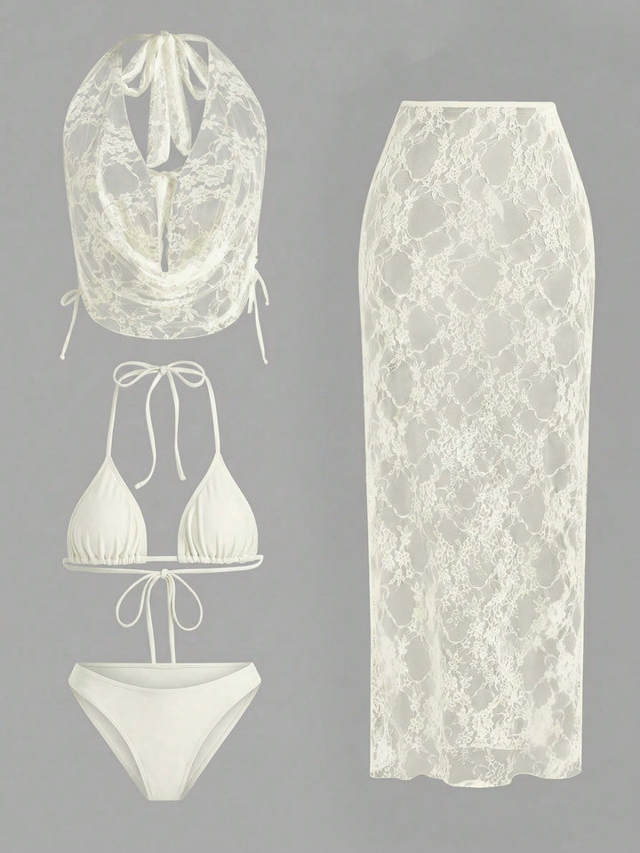 Set bikini SHEIN, roz