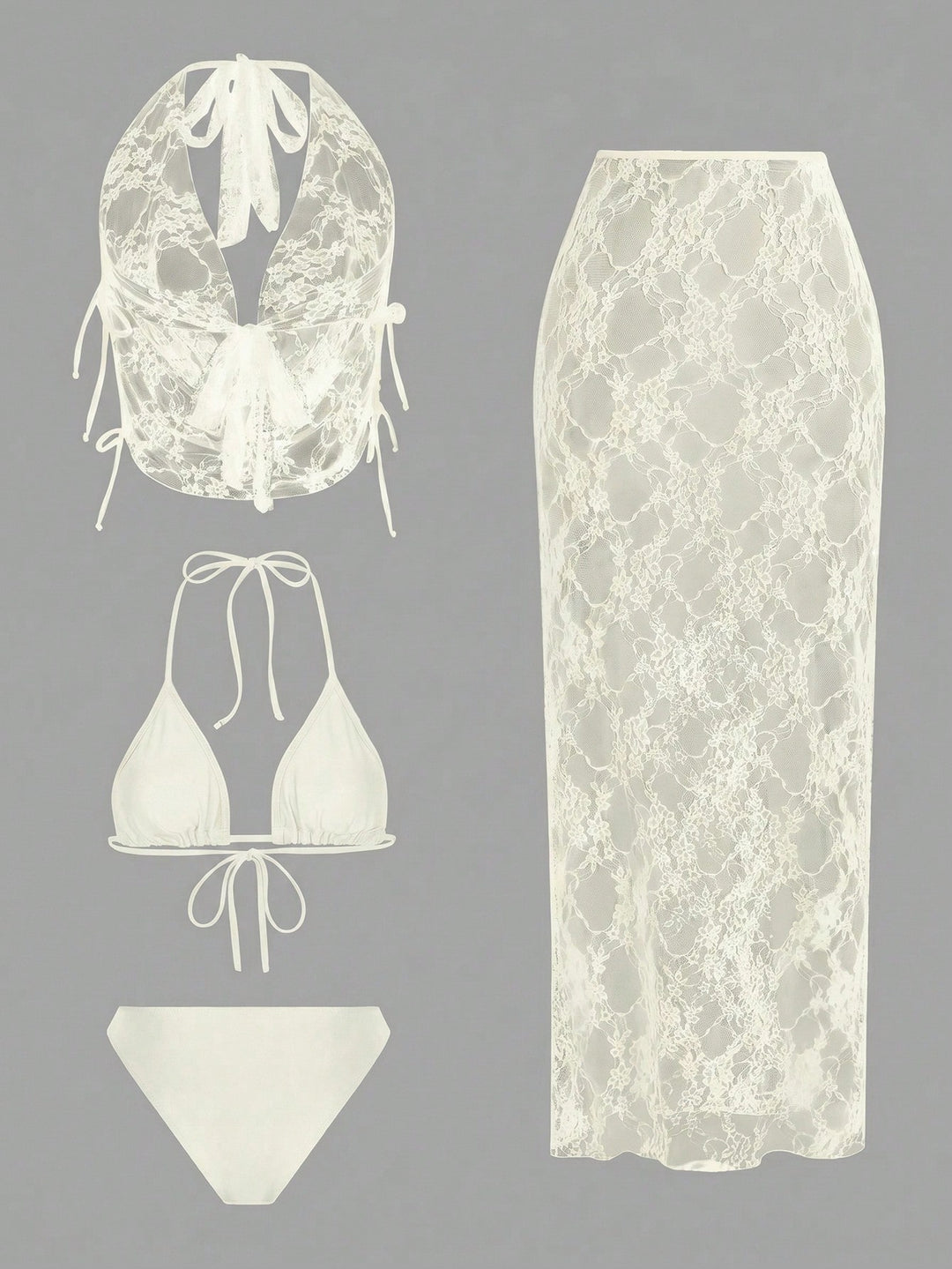 Set bikini SHEIN, roz