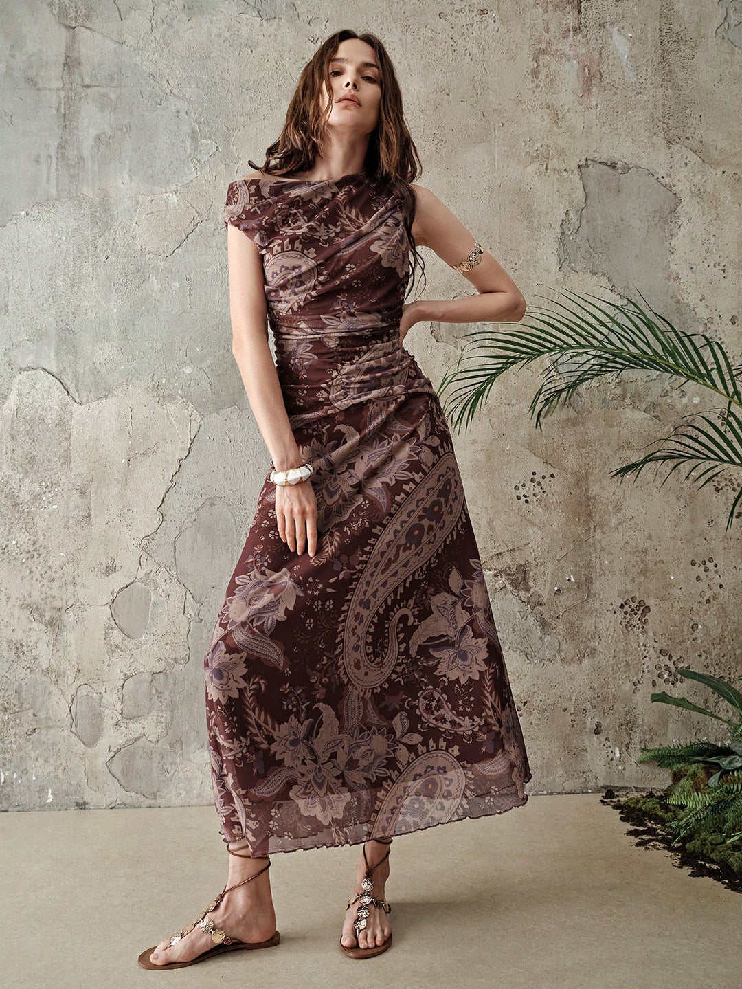 Rochie maxi SHEIN, mix culori