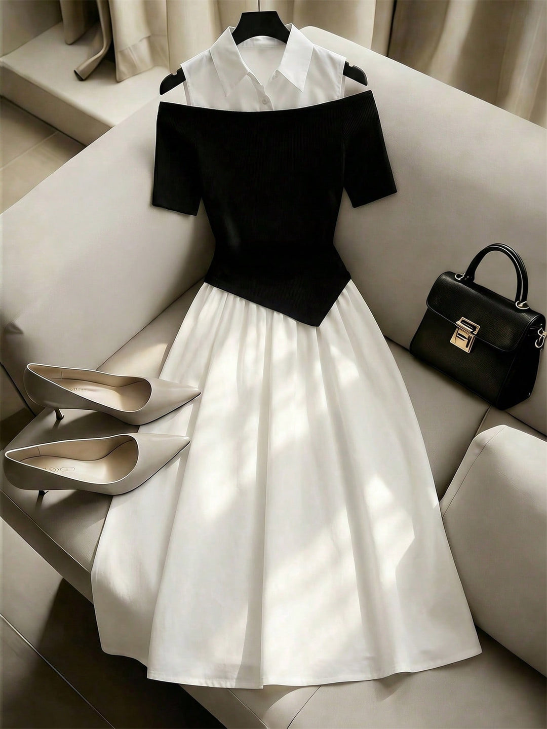 Rochie maxi SHEIN, negru
