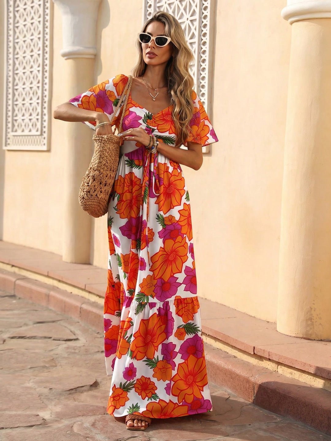 Rochie maxi SHEIN, alb