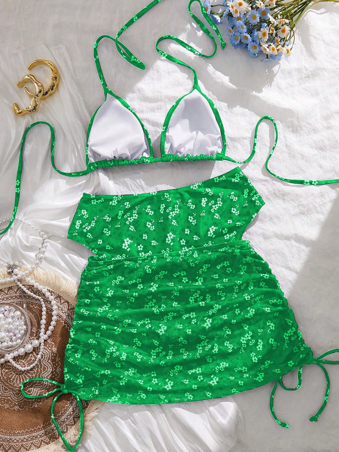 Set bikini SHEIN, verde