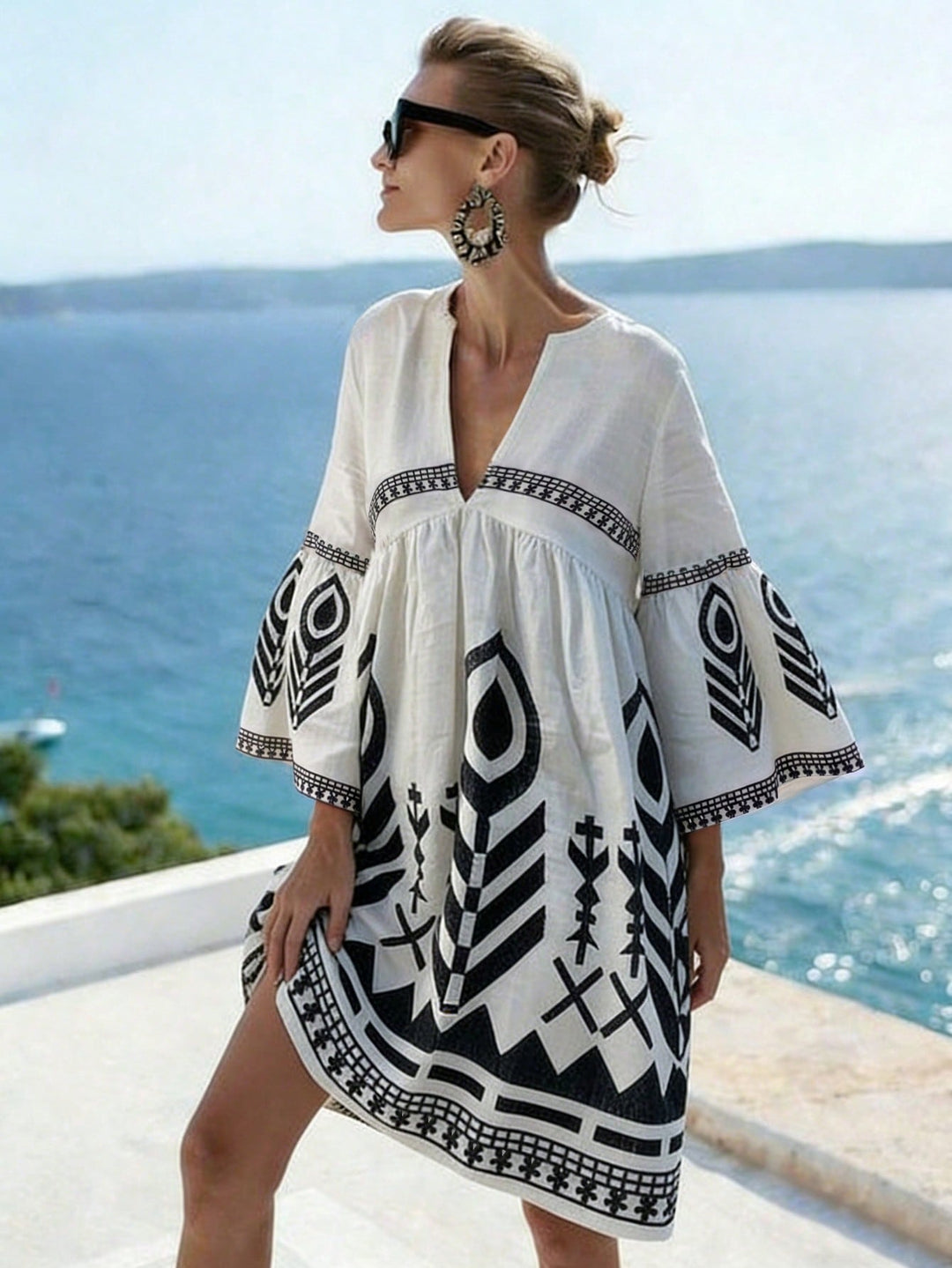 Rochie midi SHEIN, mix culori