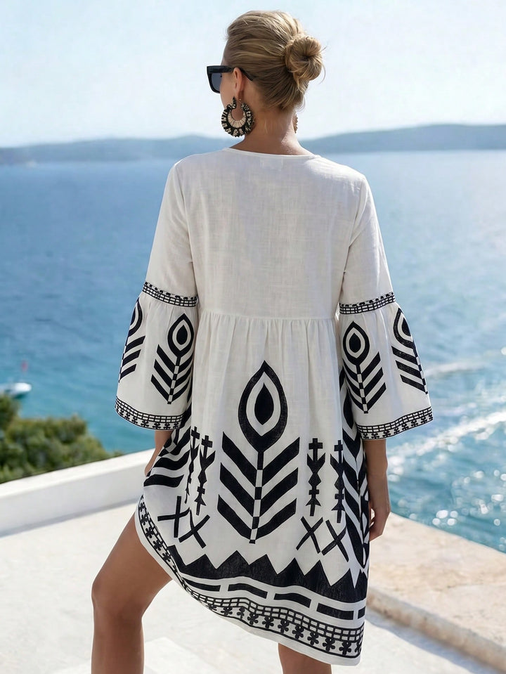 Rochie midi SHEIN, mix culori
