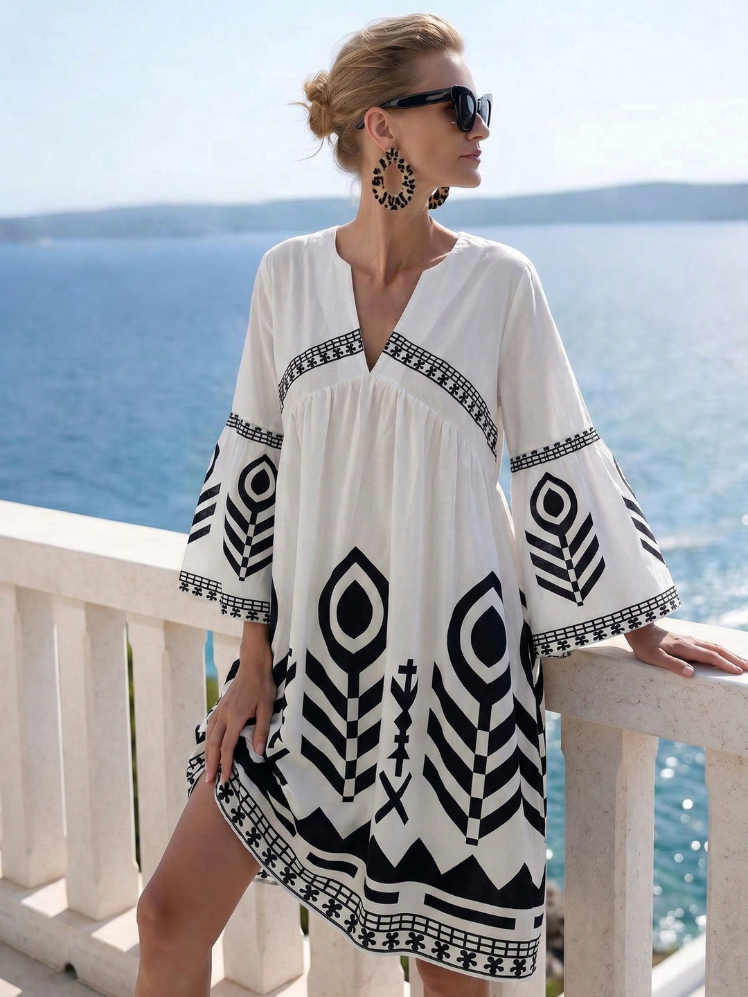 Rochie midi SHEIN, mix culori