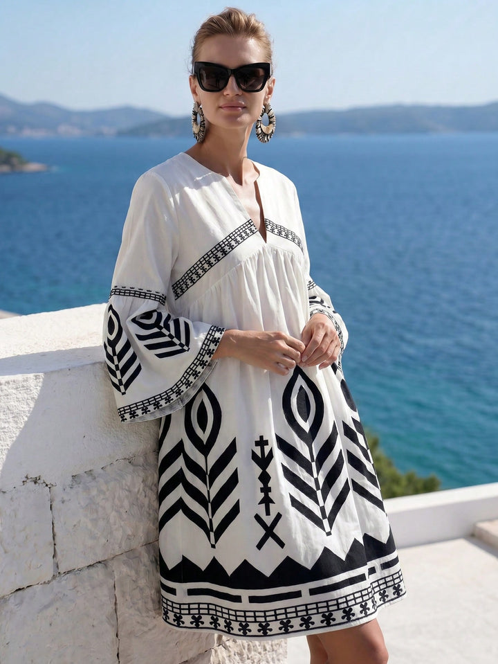Rochie midi SHEIN, mix culori