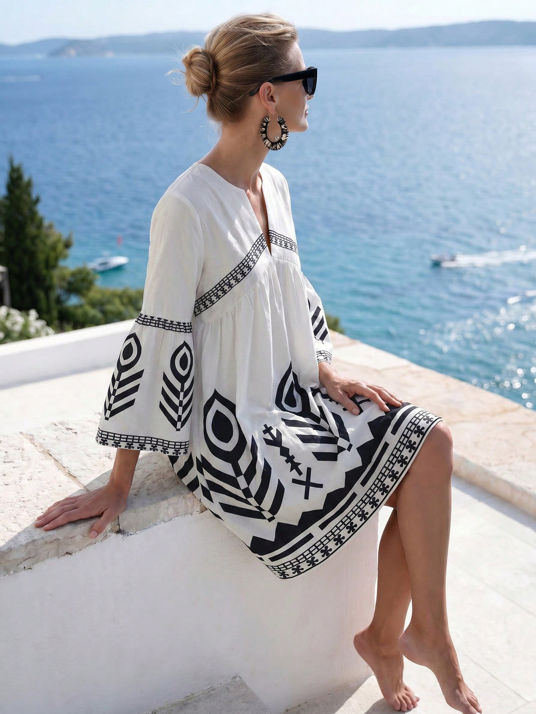 Rochie midi SHEIN, mix culori