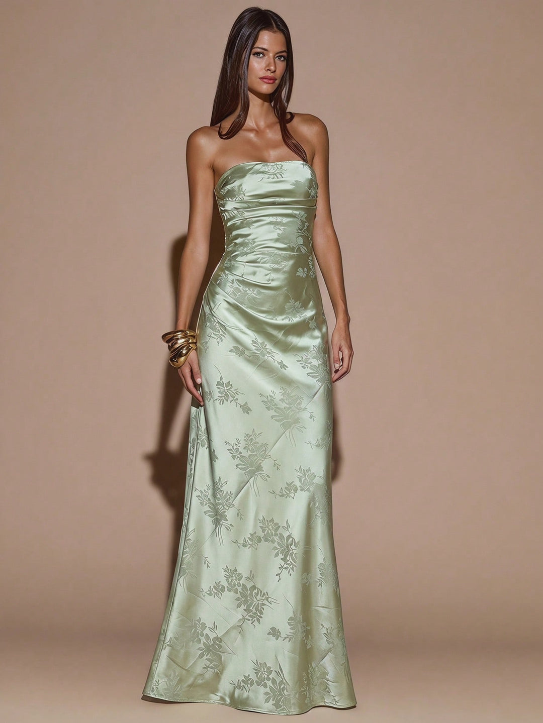 Rochie maxi SHEIN, verde