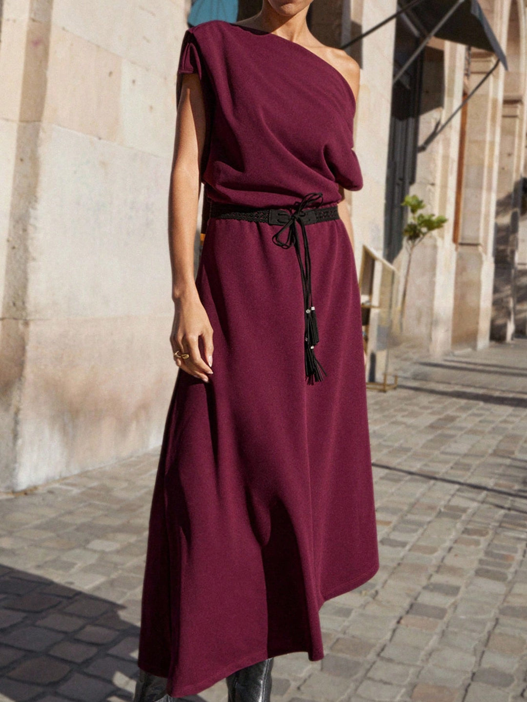 Rochie maxi SHEIN, vișiniu
