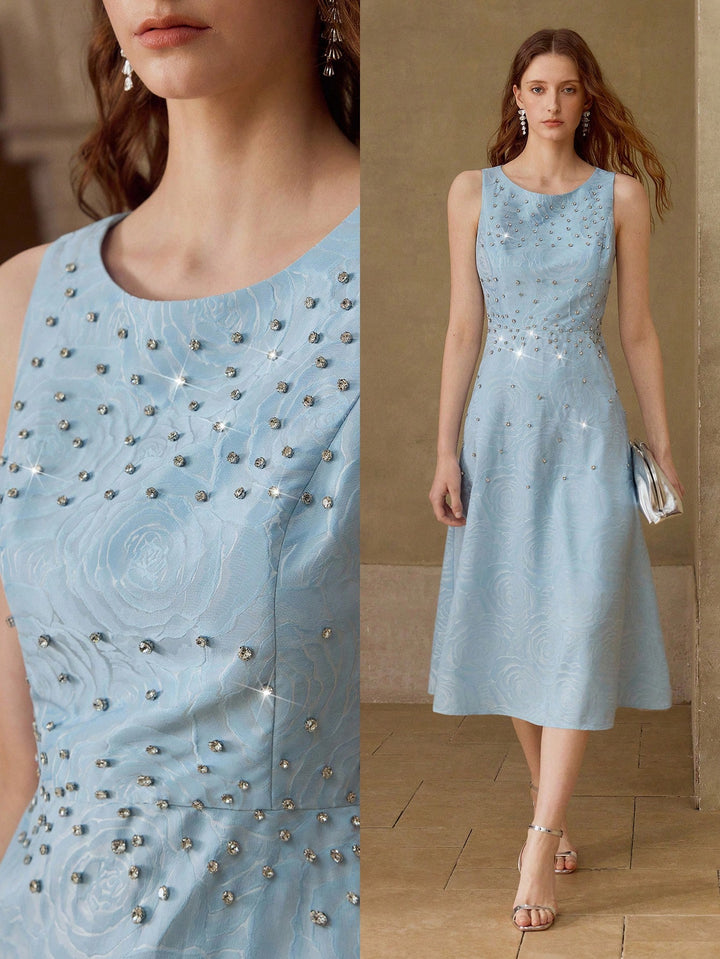 Rochie midi SHEIN, albastru