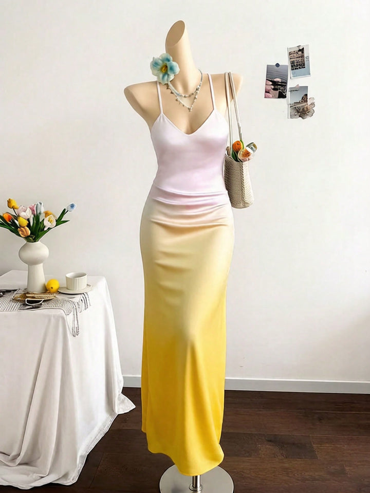 Rochie maxi SHEIN, mix culori