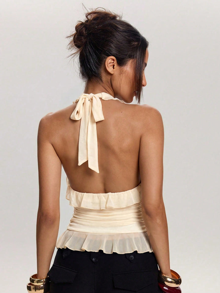 Top SHEIN, portocaliu