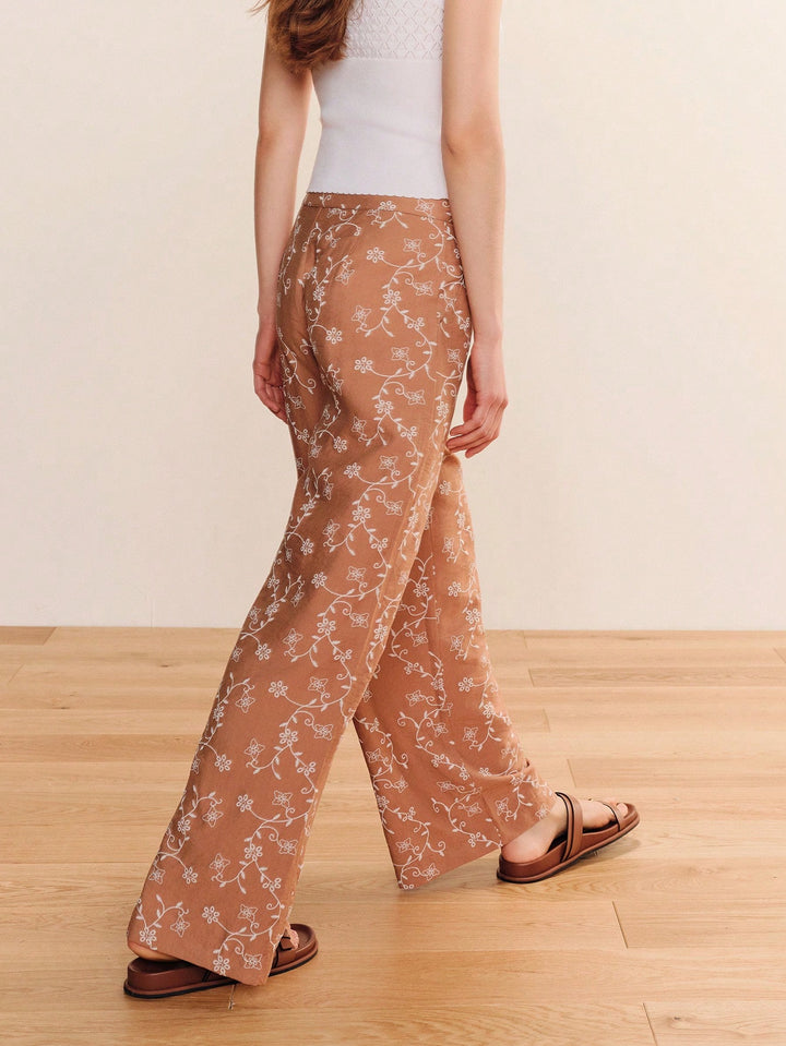 Pantaloni SHEIN, maro