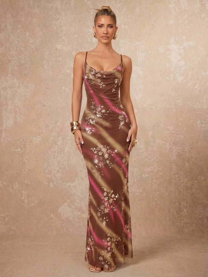 Rochie maxi SHEIN, mix culori