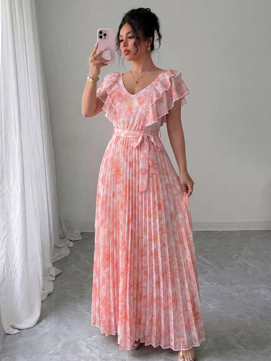 Rochie maxi SHEIN, mix culori