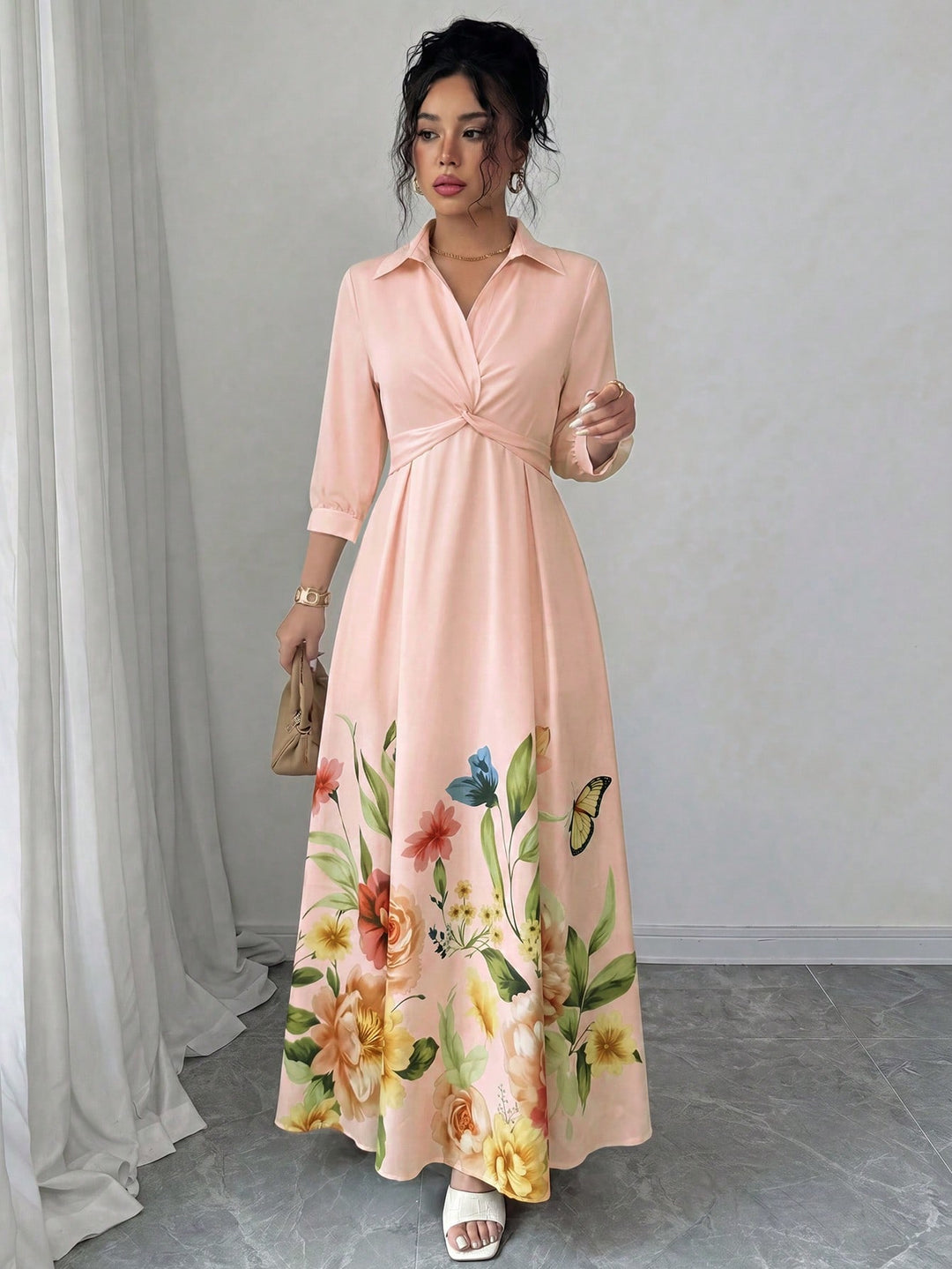 Rochie maxi SHEIN, mix culori