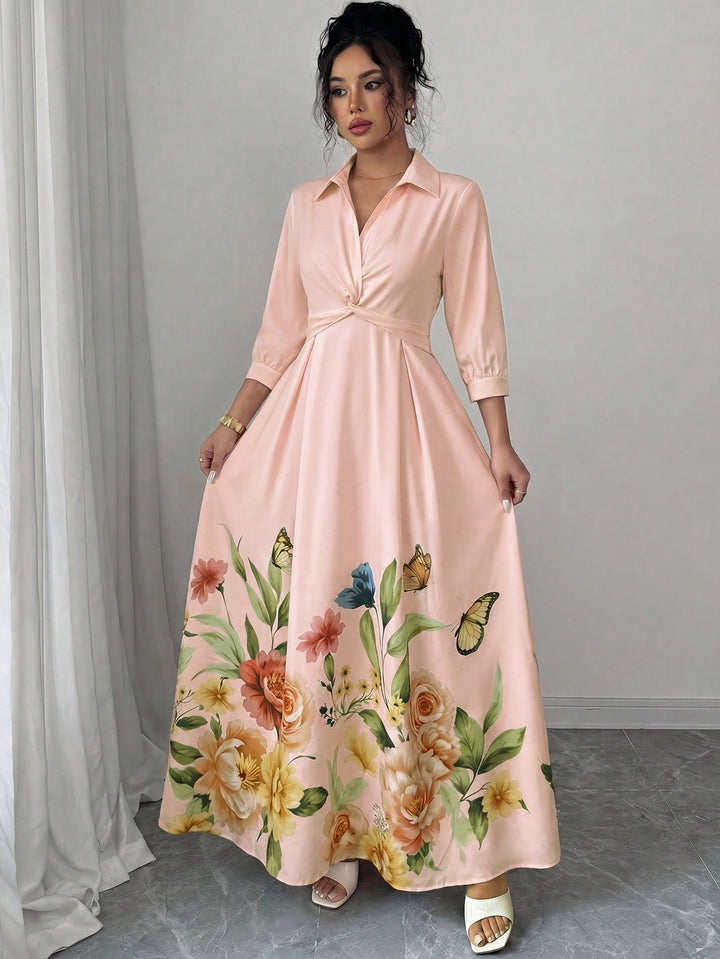Rochie maxi SHEIN, mix culori