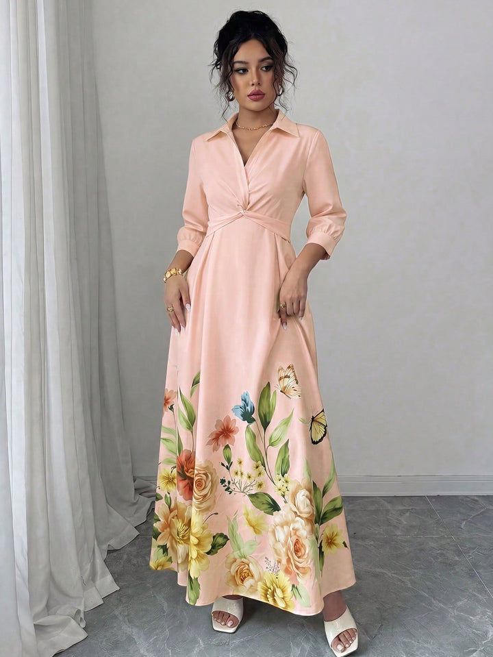 Rochie maxi SHEIN, mix culori