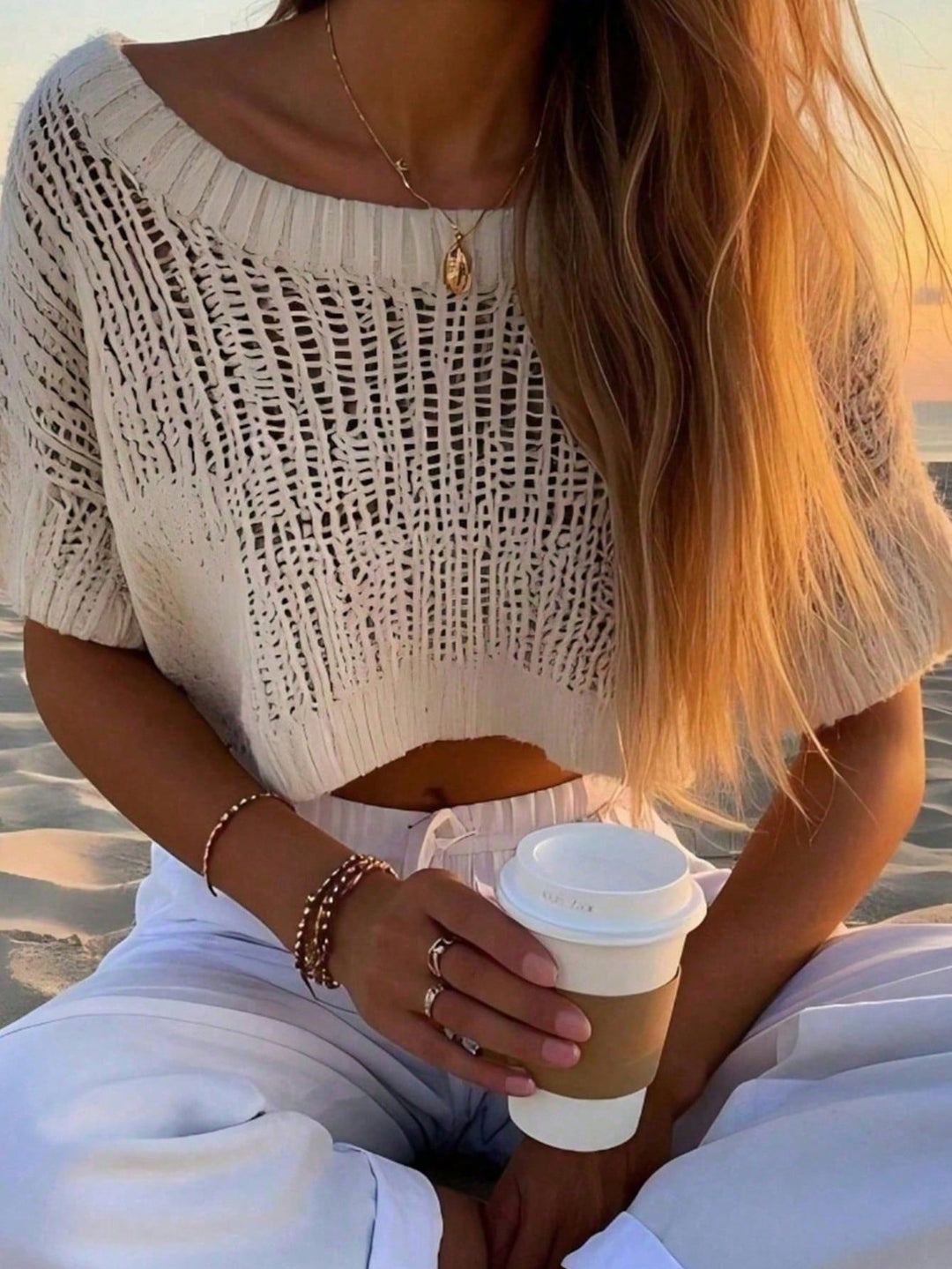 Bluza tricotată SHEIN, roz