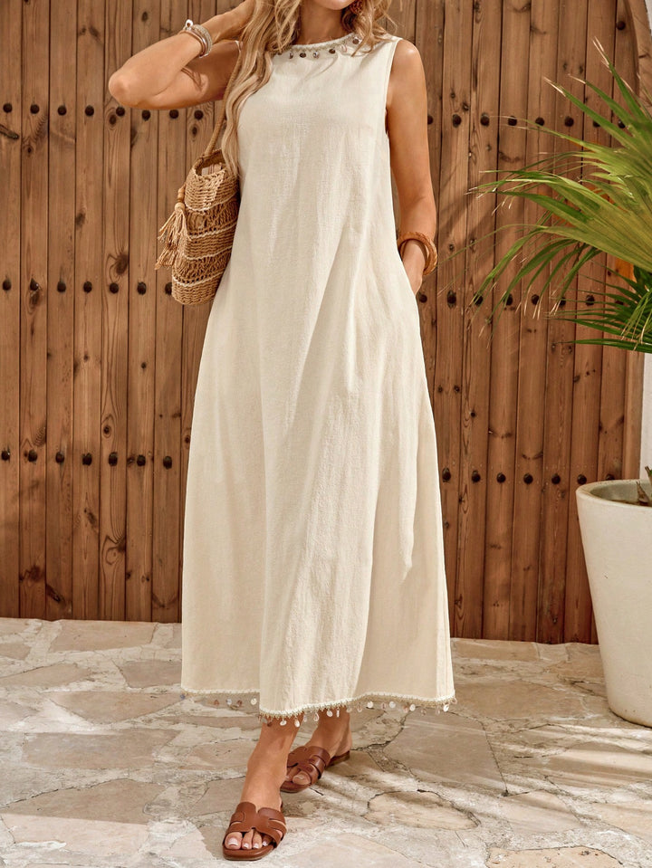 Rochie maxi SHEIN, kaki