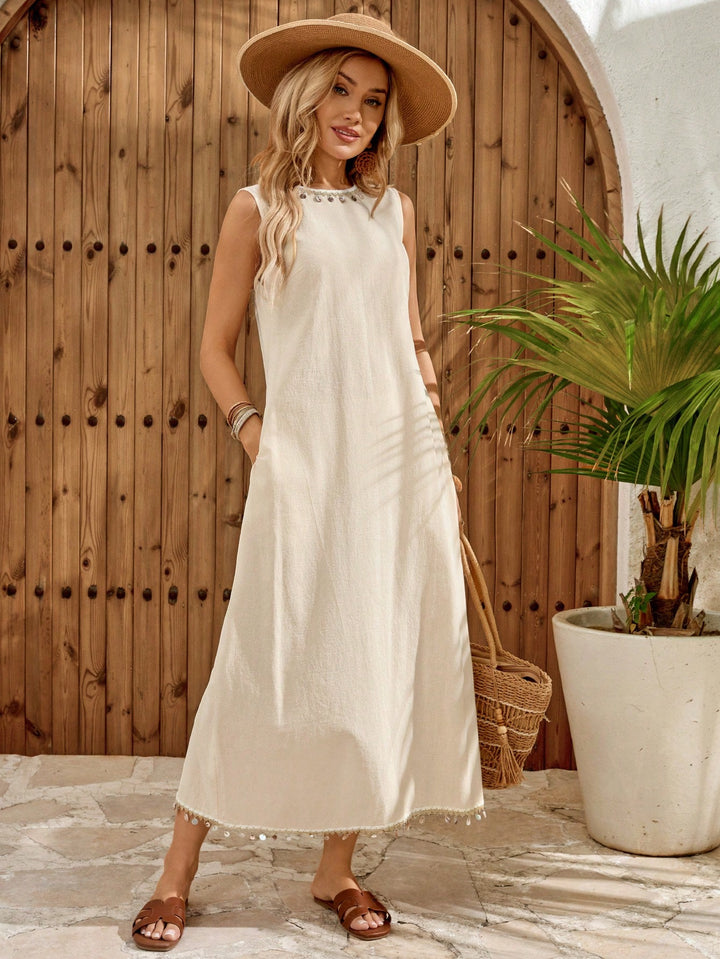 Rochie maxi SHEIN, kaki