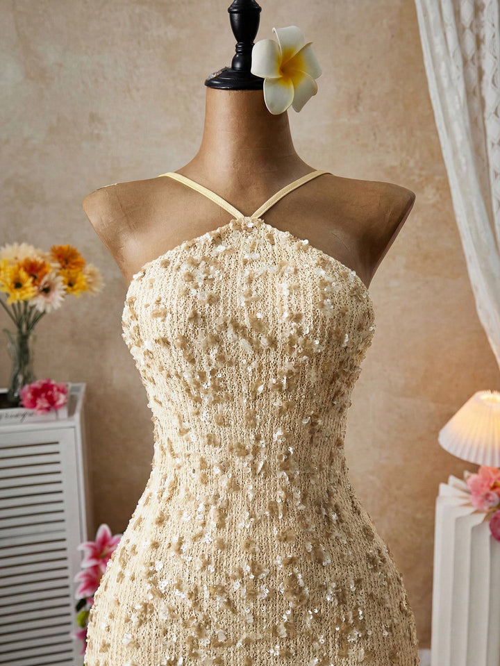 Rochie scurtă SHEIN, portocaliu