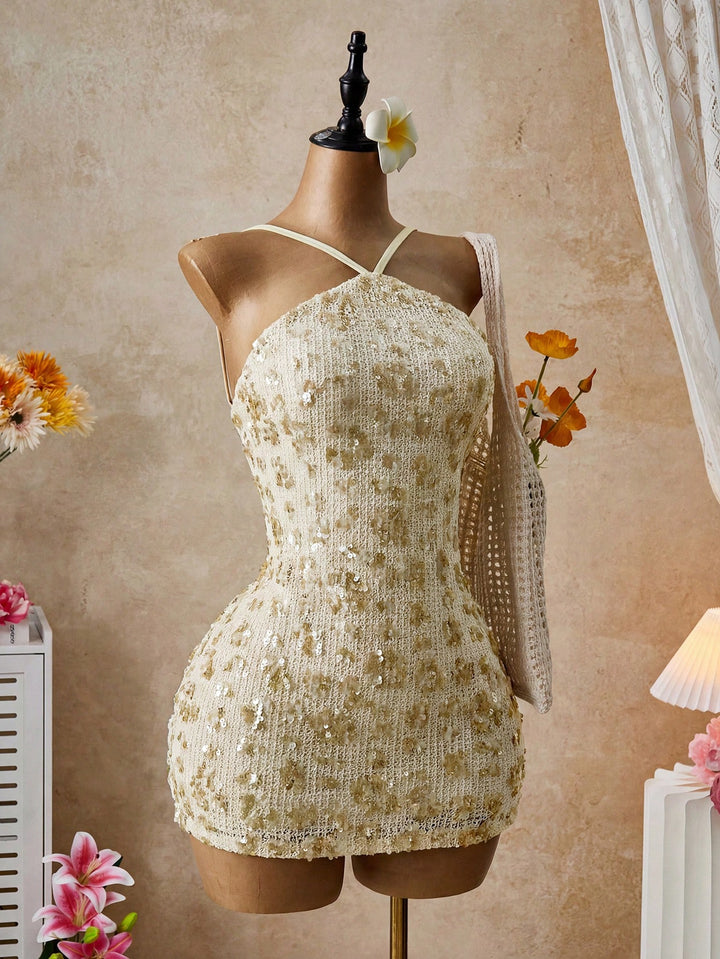 Rochie scurtă SHEIN, portocaliu