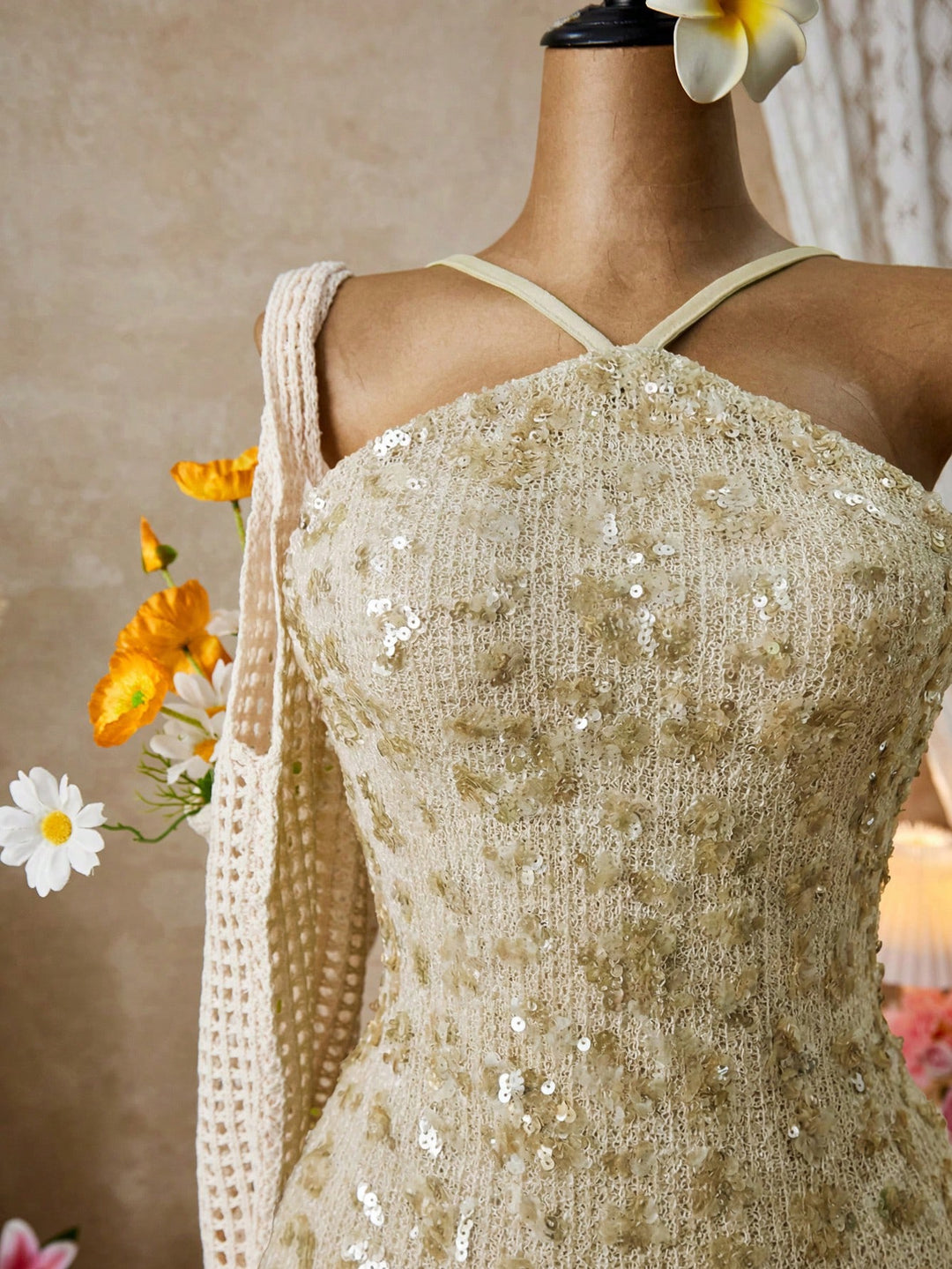 Rochie scurtă SHEIN, portocaliu