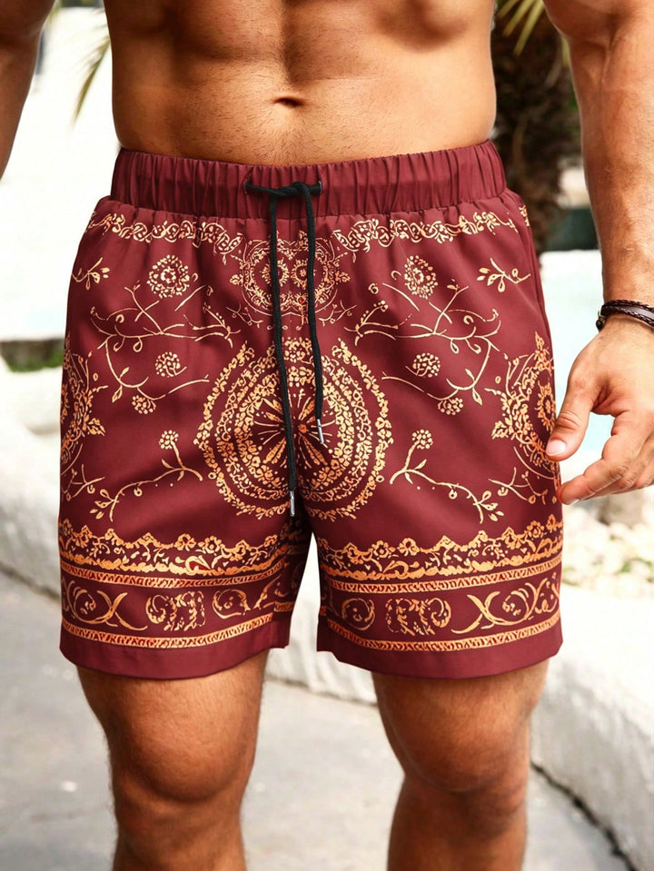 Pantaloni scurți SHEIN, roșu