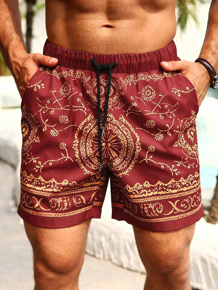 Pantaloni scurți SHEIN, roșu