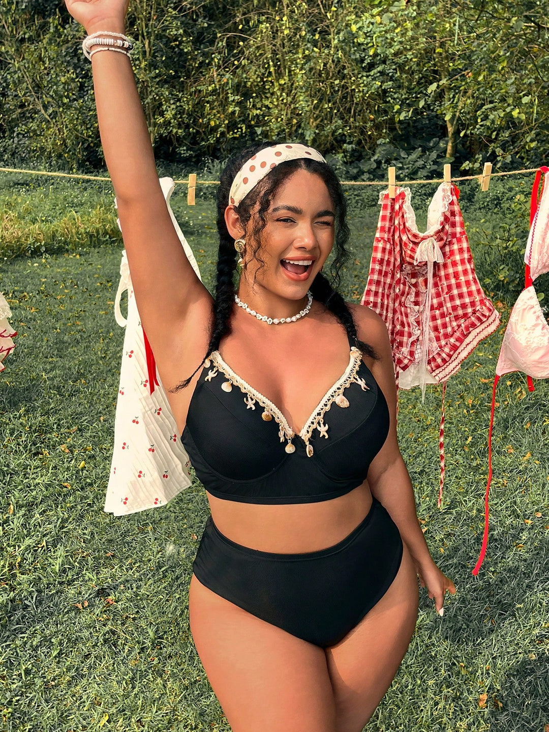 Set bikini de baie SHEIN, negru