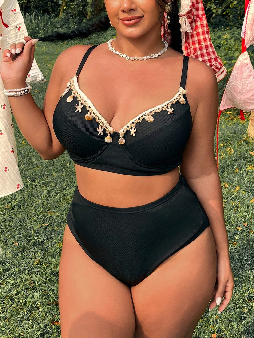 Set bikini de baie SHEIN, negru