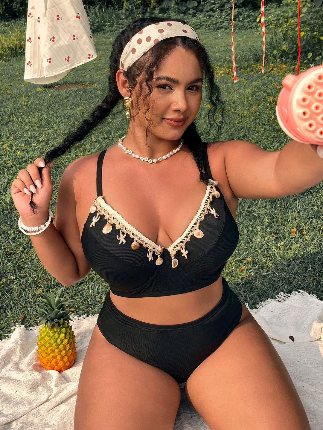 Set bikini de baie SHEIN, negru