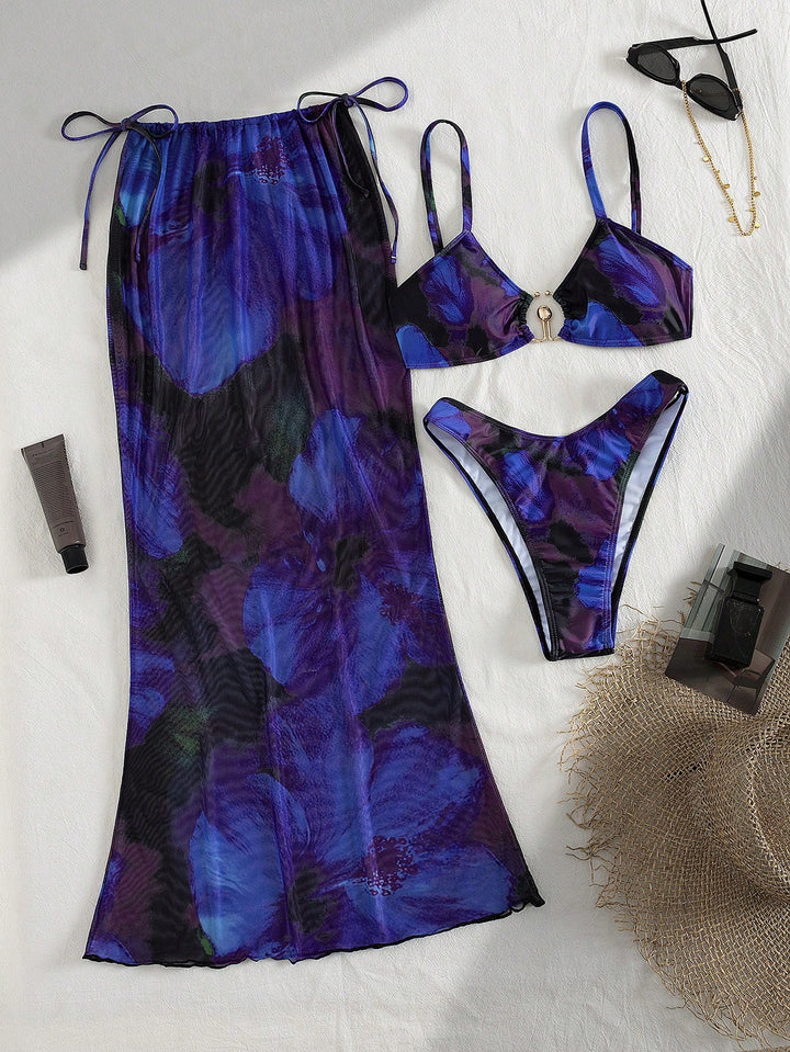 Set bikini SHEIN, albastru