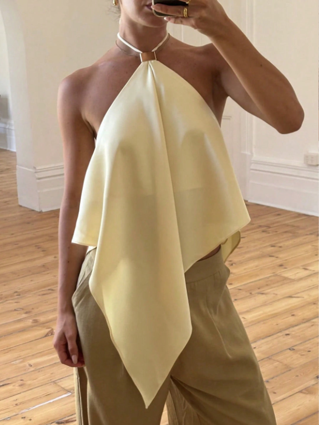 Top SHEIN, galben