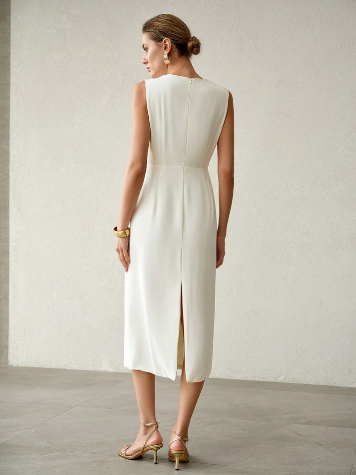 Rochie midi SHEIN, portocaliu