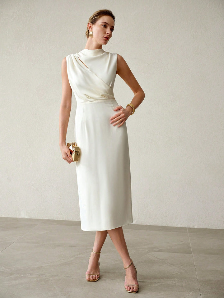 Rochie midi SHEIN, portocaliu