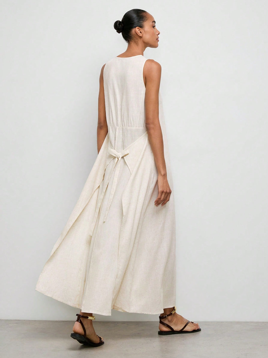 Rochie maxi SHEIN, bej