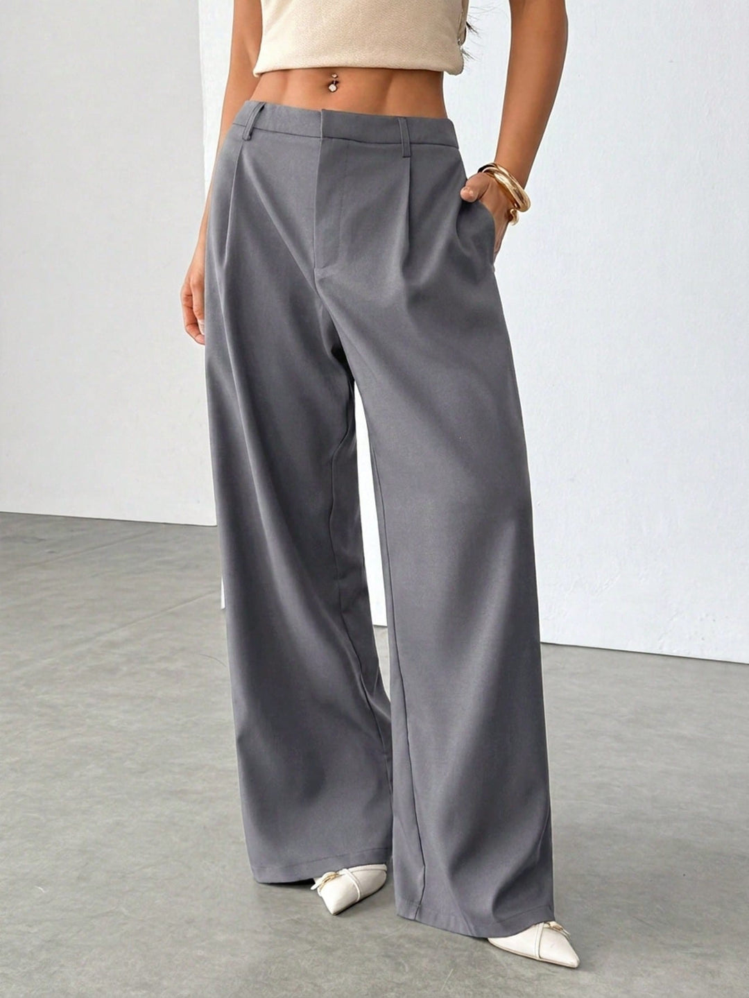 Pantaloni SHEIN, gri