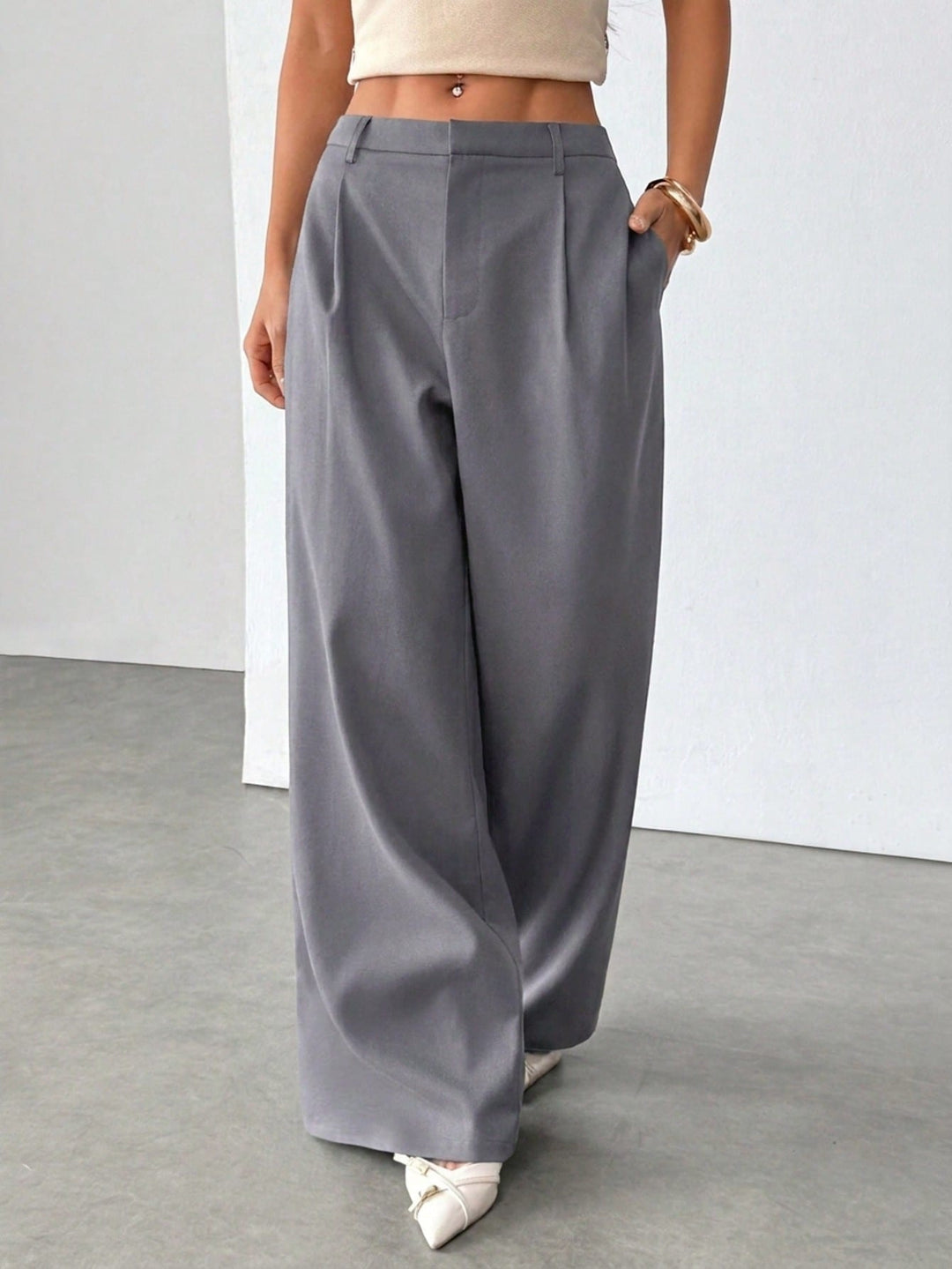 Pantaloni SHEIN, gri