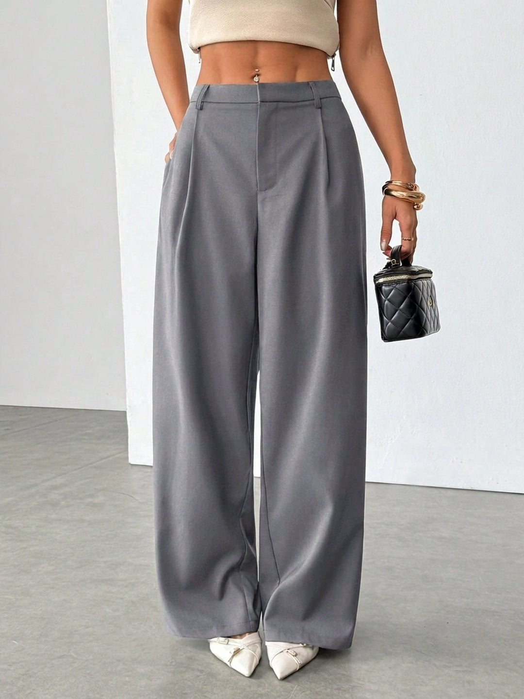 Pantaloni SHEIN, gri