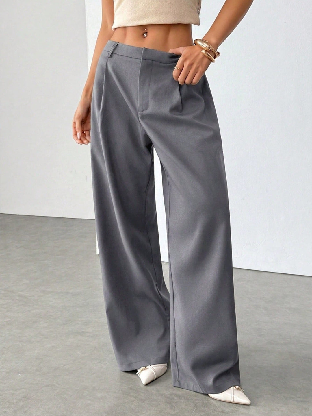Pantaloni SHEIN, gri