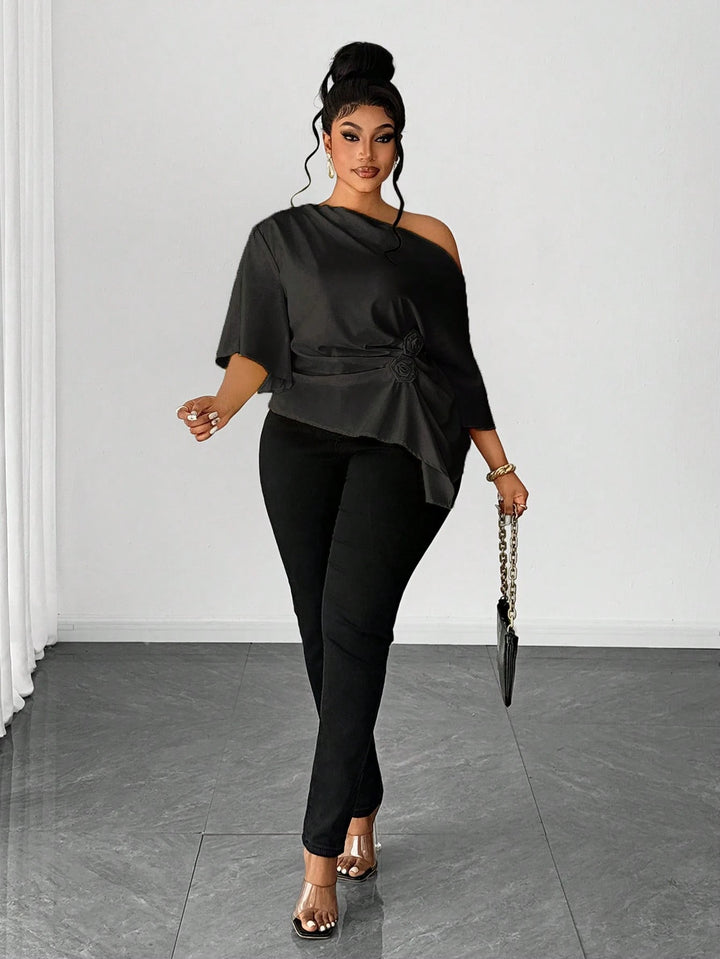 Top SHEIN, negru
