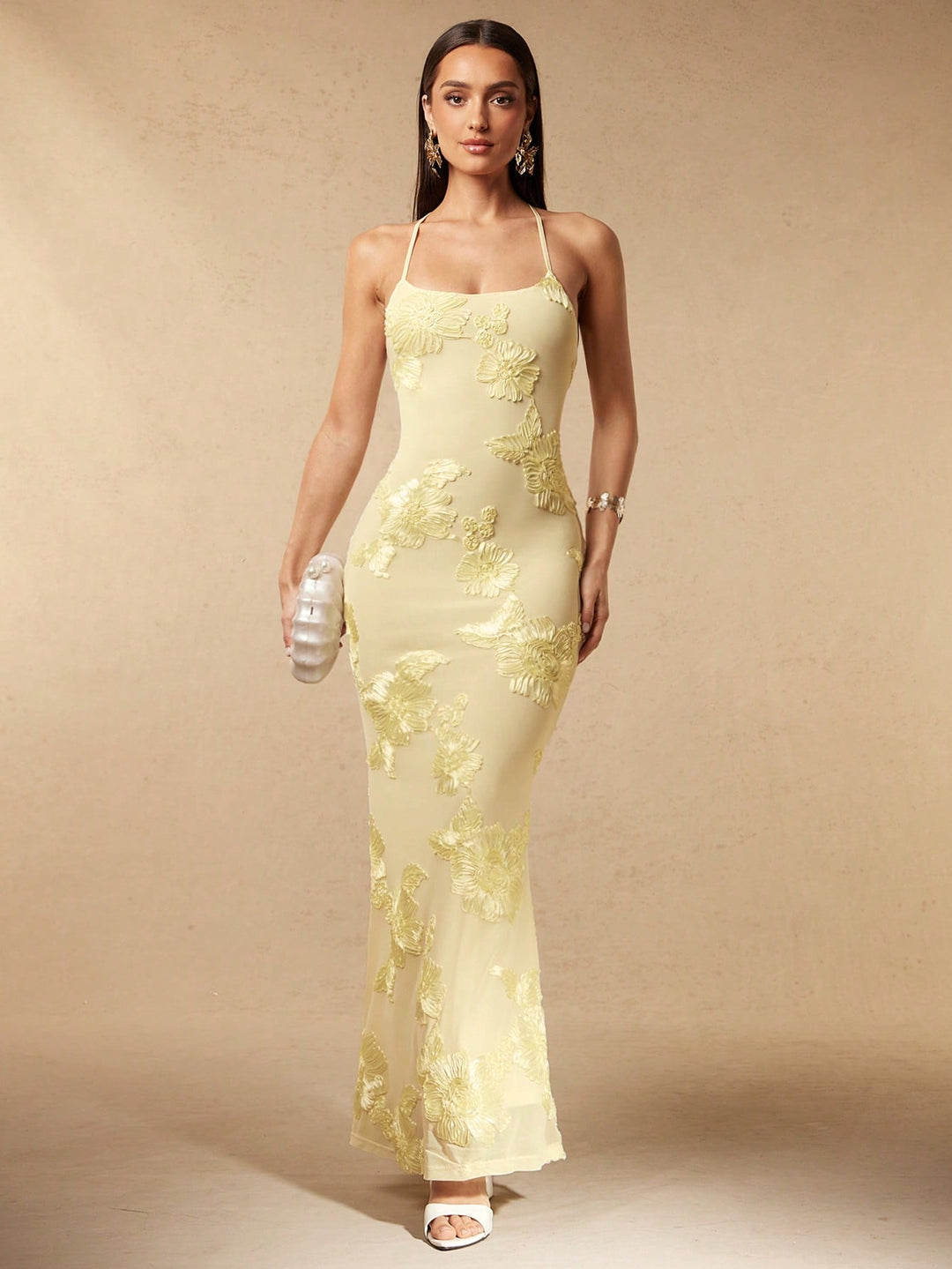 Rochie maxi SHEIN, galben