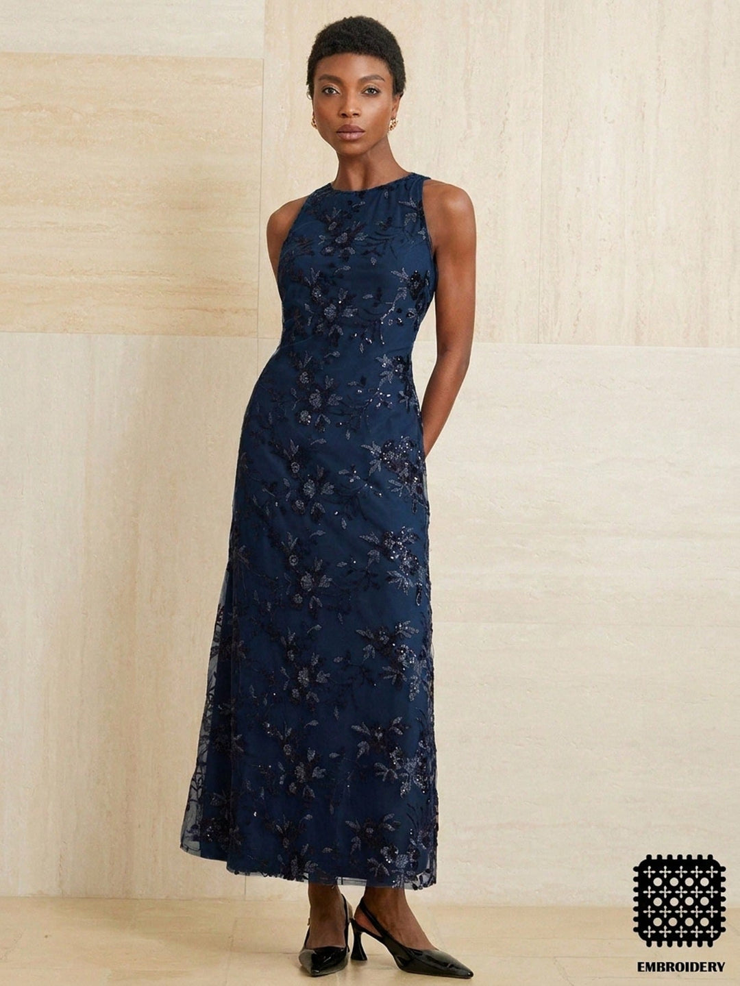 Rochie maxi SHEIN, albastru